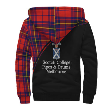 (Customer's Request) OSCA Tartan Sherpa Hoodie with Scotch College Pipes & Drums Melbourne Logo