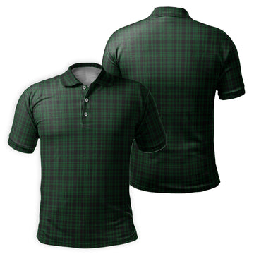 Menzies Green Tartan Mens Polo Shirt