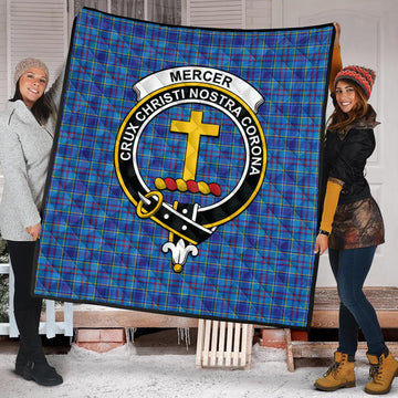 Mercer Modern Tartan Quilt with Family Crest
