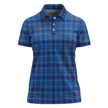 Mercer Modern Tartan Polo Shirt For Women