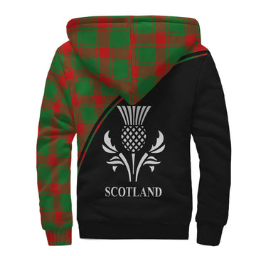 Middleton Modern Tartan Sherpa Hoodie with Family Crest Curve Style