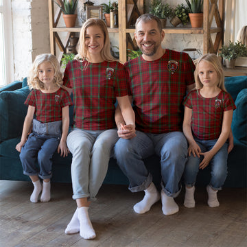 Morrison Tartan T-Shirt with Family Crest