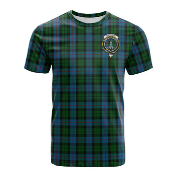 Morrison Society Tartan T-Shirt with Family Crest