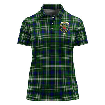 Mow Tartan Polo Shirt with Family Crest For Women
