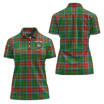 Muirhead Tartan Polo Shirt with Family Crest For Women