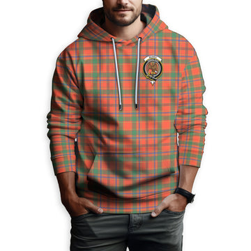 Munro Ancient Tartan Hoodie with Family Crest