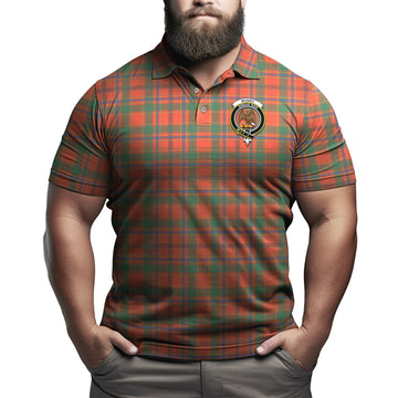 Munro Ancient Tartan Men's Polo Shirt with Family Crest