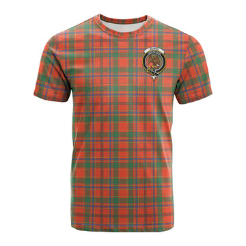 Munro Ancient Tartan T-Shirt with Family Crest