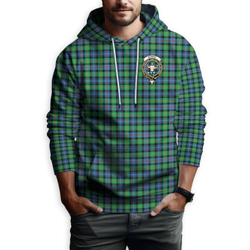 Murray of Atholl Ancient Tartan Hoodie with Family Crest