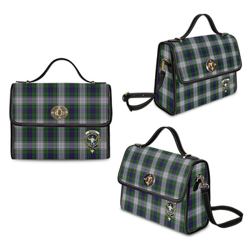 Murray of Atholl Dress Tartan Waterproof Canvas Bag with Family Crest
