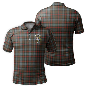Murray of Atholl Weathered Tartan Men's Polo Shirt with Family Crest