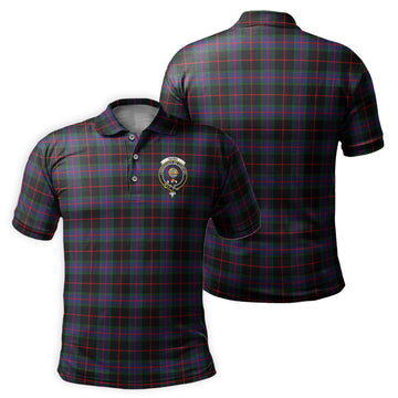 Nairn Tartan Men's Polo Shirt with Family Crest