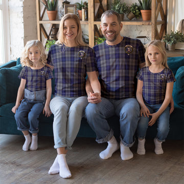 Napier Tartan T-Shirt with Family Crest