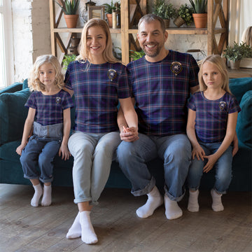 Nevoy Tartan T-Shirt with Family Crest