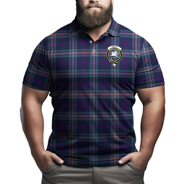 Nevoy Tartan Men's Polo Shirt with Family Crest