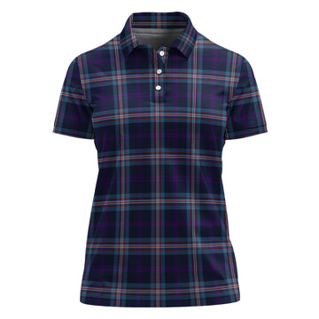 Nevoy Tartan Polo Shirt For Women