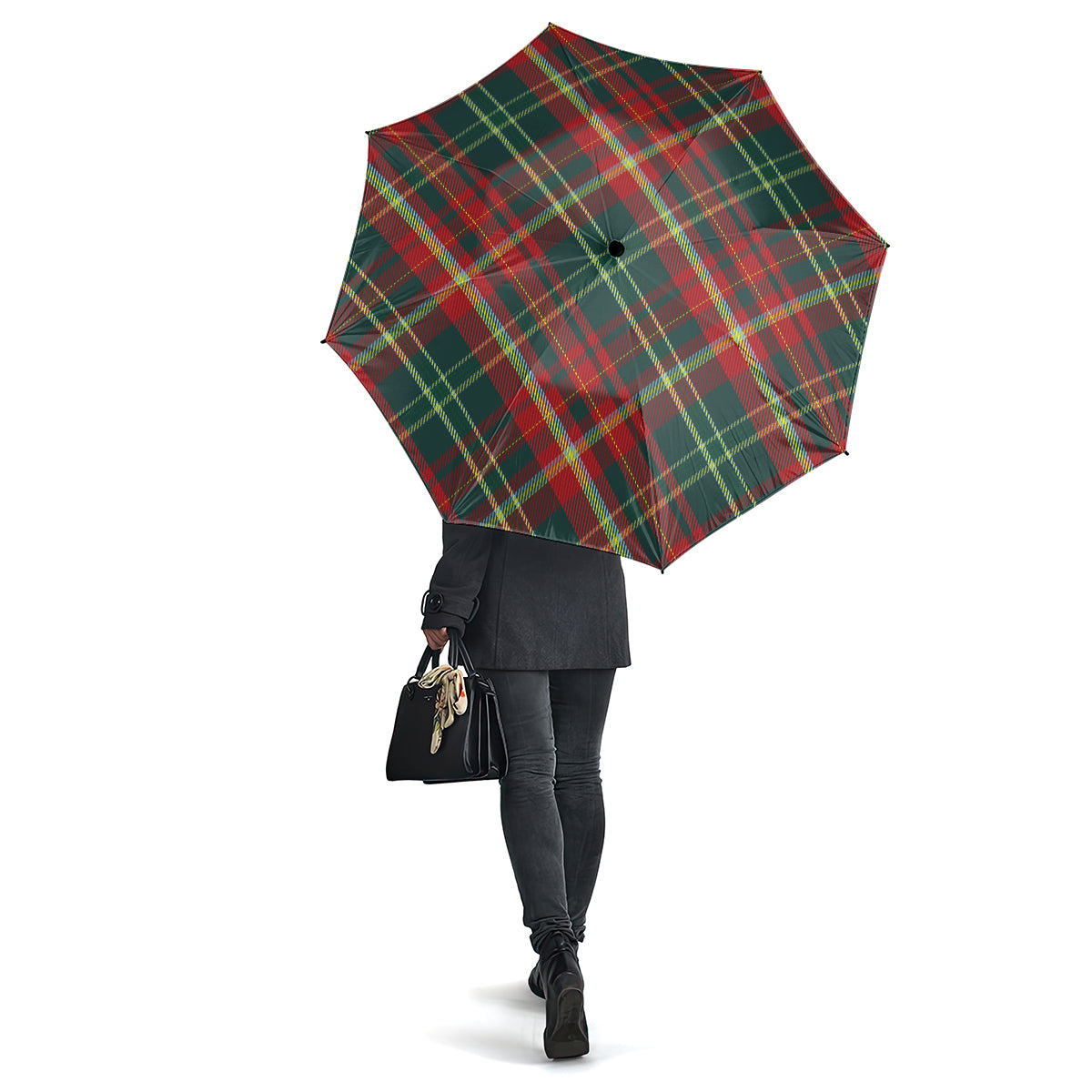 New Brunswick Province Canada Tartan Umbrella One Size - Tartanvibesclothing