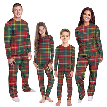 New Brunswick Province Canada Tartan Pajamas Family Set