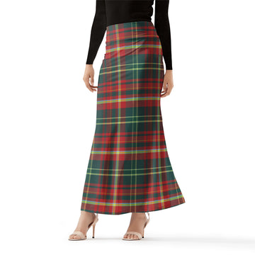 New Brunswick Province Canada Tartan Womens Full Length Skirt