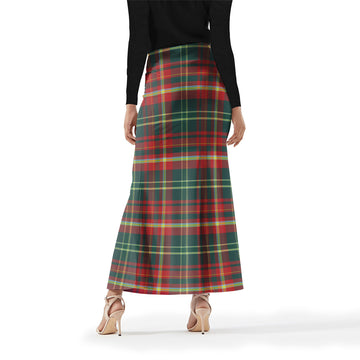 New Brunswick Province Canada Tartan Womens Full Length Skirt