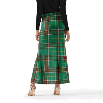 Newfoundland And Labrador Province Canada Tartan Womens Full Length Skirt