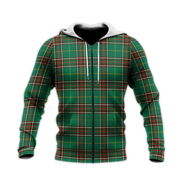Newfoundland And Labrador Province Canada Tartan Knitted Hoodie
