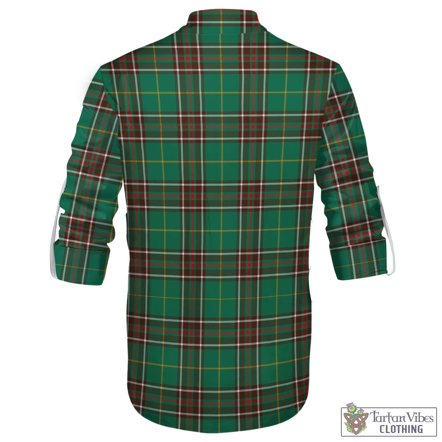 Tartan Vibes Clothing Newfoundland And Labrador Province Canada Tartan Men's Scottish Traditional Jacobite Ghillie Kilt Shirt
