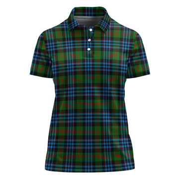 Newlands of Lauriston Tartan Polo Shirt For Women