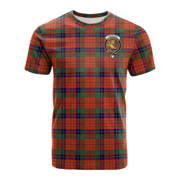 Nicolson Ancient Tartan T-Shirt with Family Crest