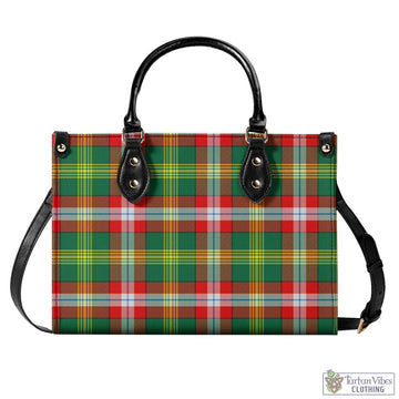 Northwest Territories Canada Tartan Luxury Leather Handbags