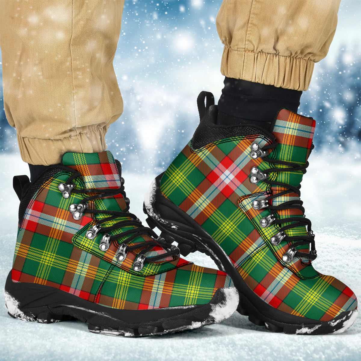 Northwest Territories Canada Tartan Alpine Boots - Tartanvibesclothing