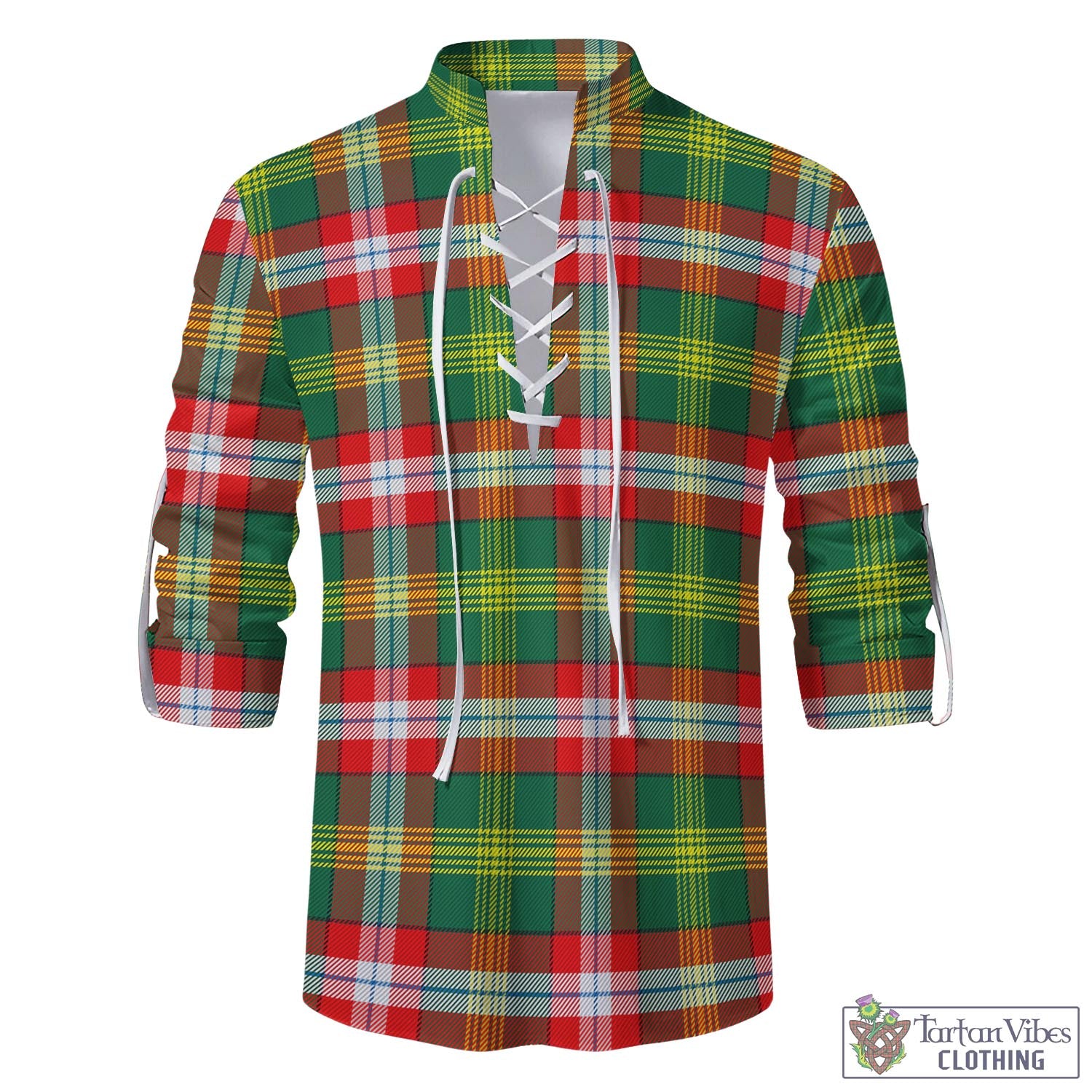 Tartan Vibes Clothing Northwest Territories Canada Tartan Men's Scottish Traditional Jacobite Ghillie Kilt Shirt