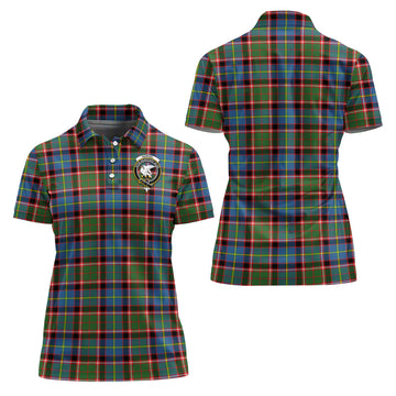 Norvel Tartan Polo Shirt with Family Crest For Women