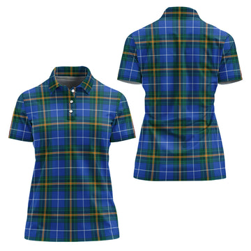 Nova Scotia Province Canada Tartan Polo Shirt For Women