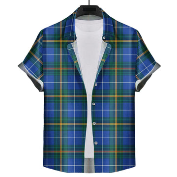 Nova Scotia Province Canada Tartan Short Sleeve Button Down Shirt