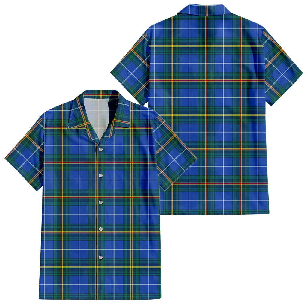 Nova Scotia Province Canada Tartan Short Sleeve Button Down Shirt - Tartanvibesclothing