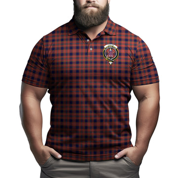 Ogilvie (Ogilvy) Tartan Men's Polo Shirt with Family Crest