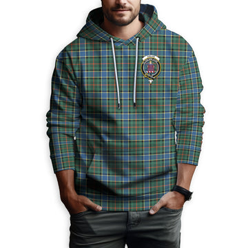 Ogilvie (Ogilvy) Hunting Ancient Tartan Hoodie with Family Crest