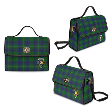 Oliphant Tartan Waterproof Canvas Bag with Family Crest