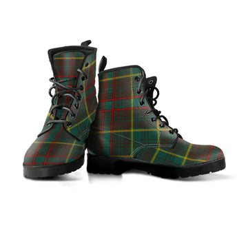 Ontario Province Canada Tartan Leather Boots