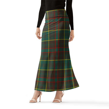 Ontario Province Canada Tartan Womens Full Length Skirt
