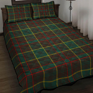 Ontario Province Canada Tartan Quilt Bed Set