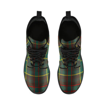 Ontario Province Canada Tartan Leather Boots