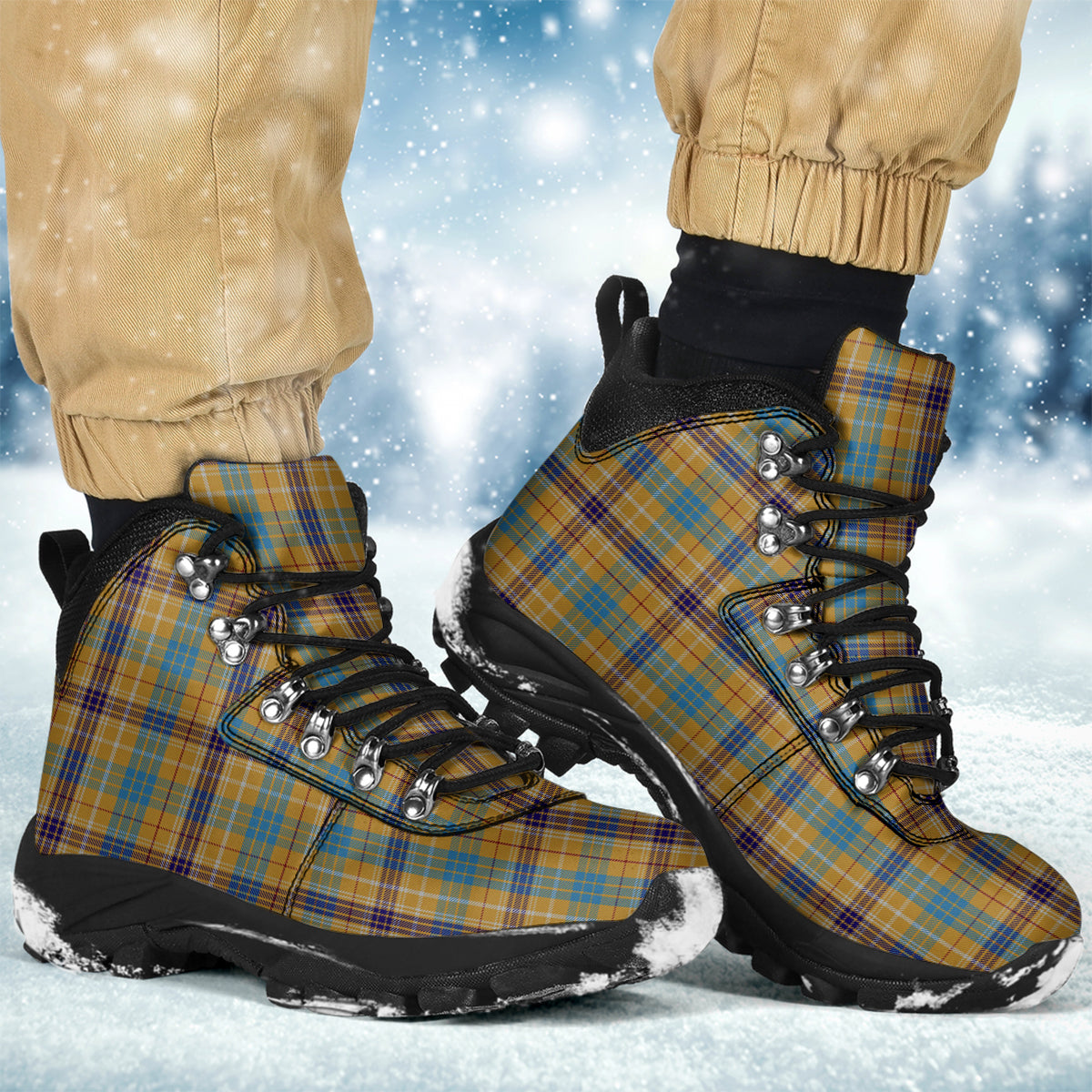 Ottawa Canada Tartan Alpine Boots - Tartanvibesclothing