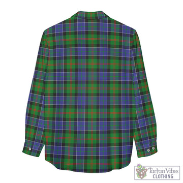 Paterson Tartan Womens Casual Shirt with Family Crest