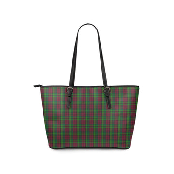 Pope of Wales Tartan Leather Tote Bag