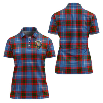 Preston Tartan Polo Shirt with Family Crest For Women