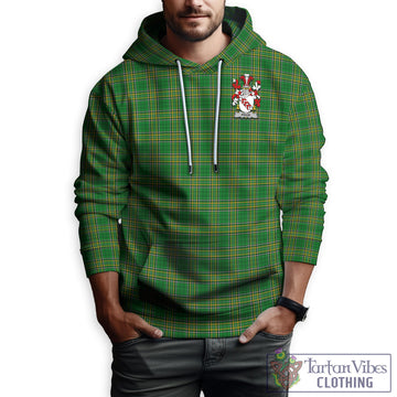 Prior Ireland Clan Tartan Hoodie with Coat of Arms