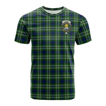 Purves Tartan T-Shirt with Family Crest