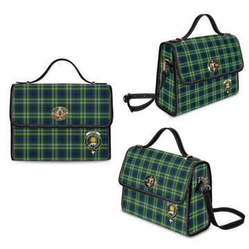 Purves Tartan Waterproof Canvas Bag with Family Crest